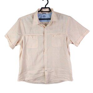 Men's Izod Saltwater Relaxed Classics Shirt Short Sleeve Button-Down Size XL